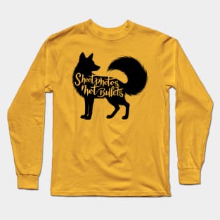 Shoot photos not bullets - Black Fox silhouette Long Sleeve T-Shirt